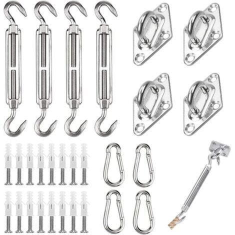 44 pcs Kit de Fixation pour Voile D'ombrage, avec caractéristiques : 44PCS, Kit (1/5)
