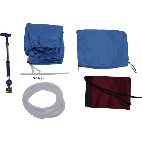 Housse de nettoyage climatiseur mural Toivize kit complet avec tuyau évacuation 3m et pulvérisateur housse étanche ajustable 40-125cm (1/5)
