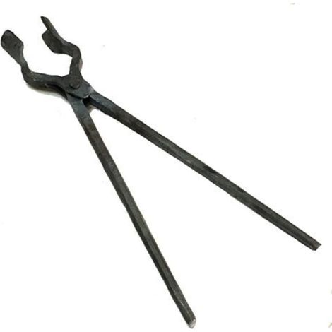 Pinces De Forgeron Pinces à Bouche Ronde Outils De Forge De Forgeron De Forgeron Pinces à Couteau Outils De Forgeron Pinces à Boulons Convient pour La Forge D'étau D'enclume 45cm (1/3)
