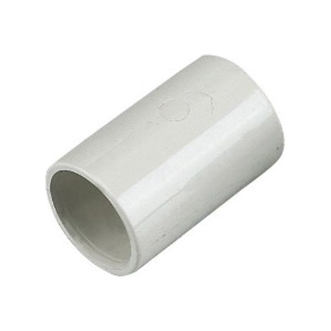 FloPlast White Overflow Coupling 21.5mm - Durable Connector (1/2)