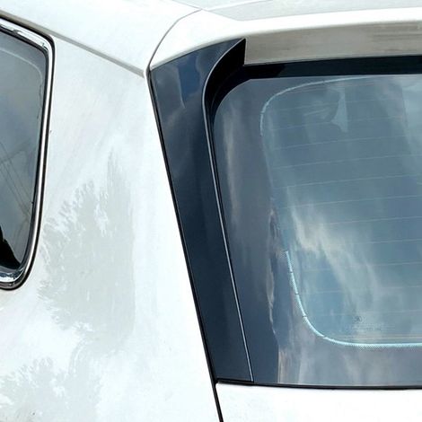 1 Paar Farbe: Schwarz Material: ABS Seitenspoiler für die Heckscheibe Zierleiste für die Heckscheibe Fahrzeugaußenseite (1/4)