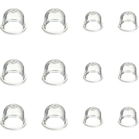 12 Pièces Carburateur Amorce Pompe Ampoule 19 mm et 22 mm Poire Pompe Amorcage Accessoires de Carburateur pour Debroussailleuse Tronçonneuse Souffleur Tondeuse (1/4)