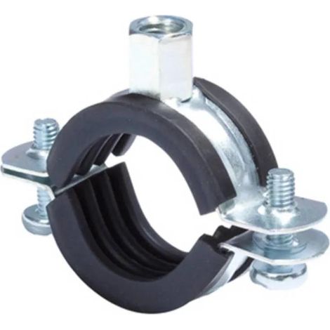 Abrazadera Fischer FRS negra 72-80 mm acero galvanizado