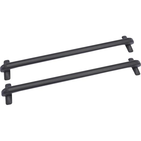 Dachträger, robustes Aluminium, sicheres Verriegelungssystem, schwarz (1/2)