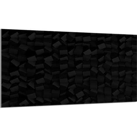 Glasschutzplatte für Herd 90x52 Schwarz (1/5)