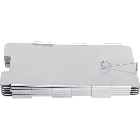 Réchaud de camping pliable mini extérieur 11 plaques, pare-vent pour barbecue pique-nique cuisine portable (1/5)
