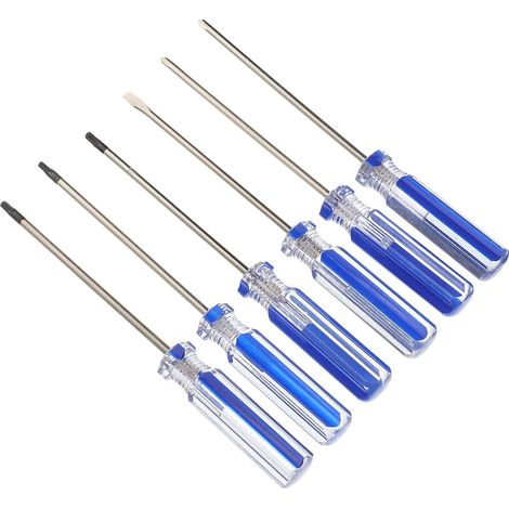 Kit Tournevis de Précision 6pcs Léger en Acier et Plastique Trous, Outil de Réparation Fiable pour Bricolage et Réparations à Domicile (1/5)