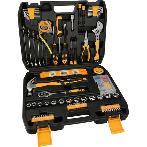 Ensemble d outils wolfpack linea profesional argent 140 pièces