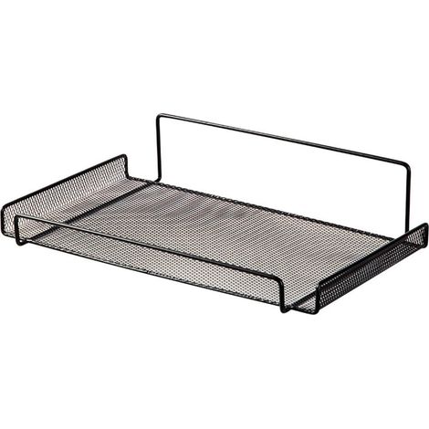 Étagère flottante murale pour routeur WiFi, support de rangement pour routeur WiFi, design ajouré, pour chambre à coucher, cuisine, salle de bain, salon, bureau à domicile-noir (1/5)