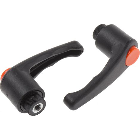 Levier de serrage RS PRO, , filetage M6, Femelle L. 12mm ( Prix pour Paquet de 2 )