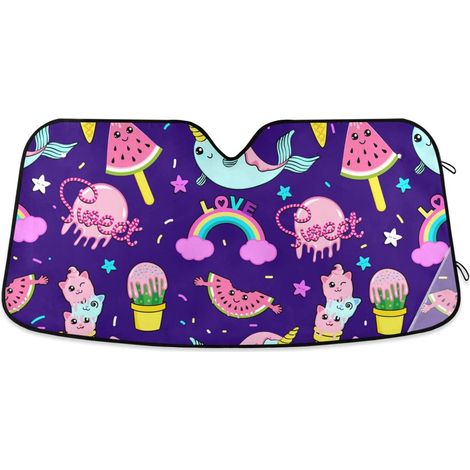 Pare-soleil pour pare-brise de voiture, motif bouledogues
