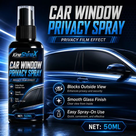 KineShineX Autofenster-Sichtschutzspray: Einfach anzuwenden, bietet Sichtschutz und Wärmedämmung und verhindert effektiv Einblicke von außen. (1/5)