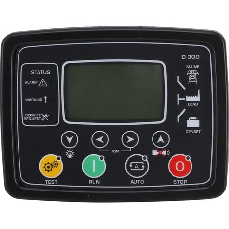 Module de commande électronique D300 pour groupe électrogène diesel 230 V, avec écran LCD et démarrage automatique. (1/5)