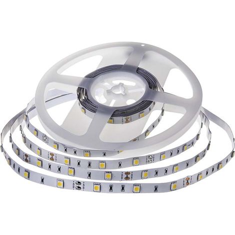 V-TAC Strip LED SMD5050 6W/m 5m 30 LED/m 12V Bianco Caldo IP20 10mm