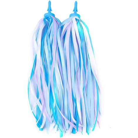 APEX Rubans arc-en-ciel pour vélo enfant (filles et garçons), 2 pièces, poignées de guidon colorées, accessoires de porte-bagages (1/4)