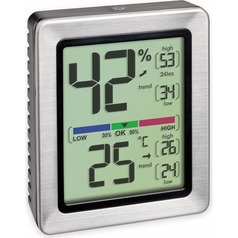 TFA Digitales Thermo-Hygrometer Exacto, 30.5047.54, silber (1/2)