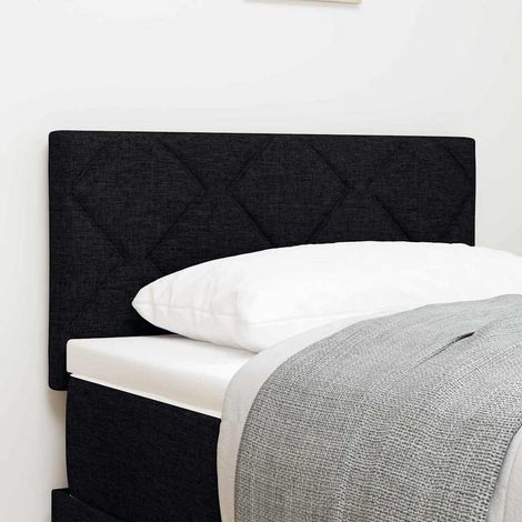 Kopfteil Schwarz 80 cm Stoff