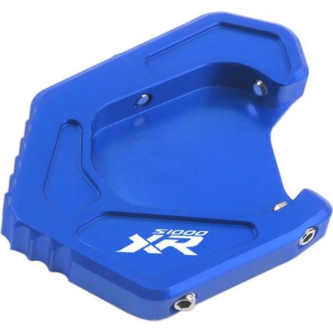(Bleu) 2021 Compatible avec BMW S1000XR 2020 2021 2022 Moto Béquille latérale CNC Extension de béquille, plaque de support agrandissante maxpower (1/4)