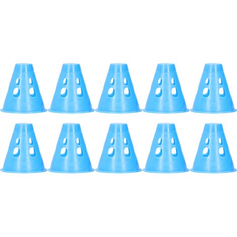 10 pièces bouchons lumineux pour piquets de tente, accessoire de camping et pique-nique (Bleu) (1/5)