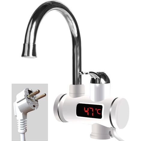 360 Instant Electric Water Heater Faucet Kitchen Faucet Fast Heat Led New - European Standard（Below） (1/5)