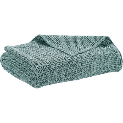 VIVARAISE - Jeté de lit Maia en coton recyclé gris (180 x 260 cm) - Vivaraise