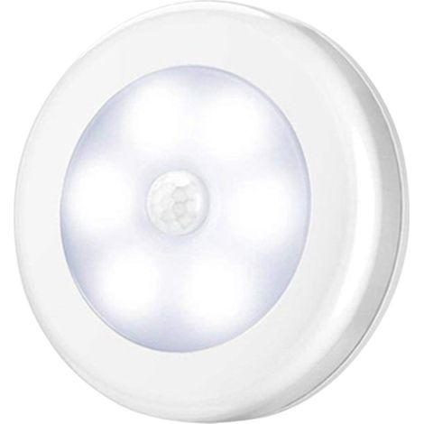 Detecteur De Mouvement PIR Sans Fil - Lampe À LED 6 Unités - Pour Armoire Murale Tiroir Escalier - Fonctionne Sur Piles AAA - Délai D'Éclairage 20 S (1/5)