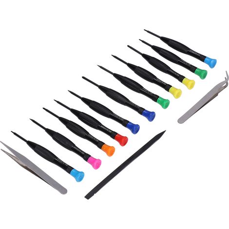 14-teiliges Set magnetischer Mini-Schraubendreher aus Edelstahl und PVC – Reparaturwerkzeug für Mobiltelefone und Elektronik (1/5)