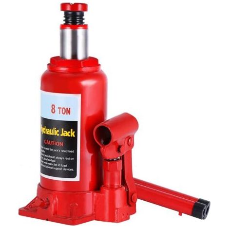 NALOOKAMIC Cric Hydraulique,Cric Bouteille hydraulique 8 T,Cric de Levage hydraulique Portable Cric de Chariot hydraulique,Cric à Piston/Compact pour Voiture Van Bateau Camion Caravane