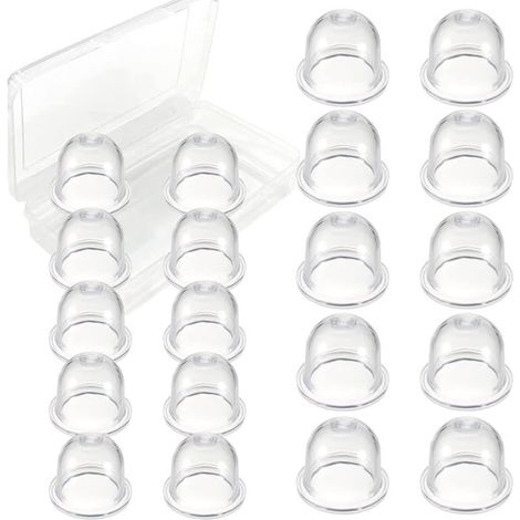 CYRILL – Primer a benzina universale da 19 mm e 22 mm per motoseghe, decespugliatori, soffiatori, decespugliatori, tosaerba (trasparente, 20 pezzi) (1/5)