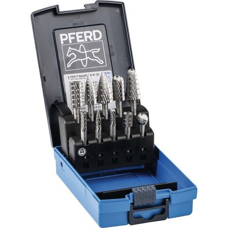 PFERD  Juego  de  fresas  rotativas  81  vástago  Ø  6  mm  dentado  3  10  pzs.  -  22900813