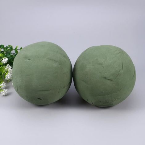 2pcs mousse florale sphère fleur boule de fournitures de fleuriste pour la maison jardin décoration de JARDINIERE - BAC A FLEUR (1/3)