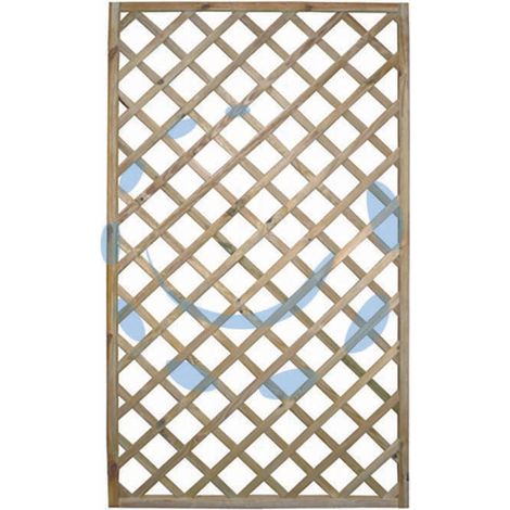 Traliccio In Pino Impregnato   - cm. 90x180h., listello mm.8x26, cornice mm.30x34