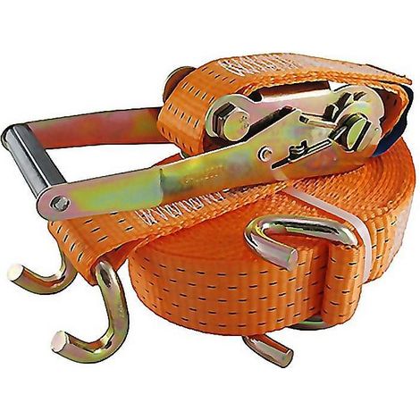 cinta carraca con gancho abierto. poliéster de alta tenacidad. zincado galvanizado. naranja. en 12195-2. ancho 50mm - pa (1/3)