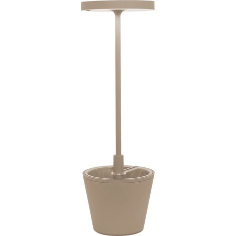 Lampada a led da tavolo Poldina Reverso Sabbia ricaricabile e dimmerabile con batteria fino a 12 ore. Da esterno IP65 (1/5)