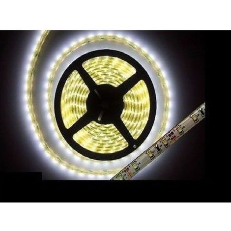 Trade Shop - LED-Streifenspule 3528 flexibel 5 m selbstklebend warmes Licht innen außen IP65 -