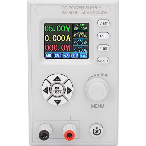 Geregeltes Gleichstromnetzteil, digitale Steuerung, einstellbarer LCD-Bildschirm, 4-stellige Anzeige, DC 6–55 V, WZ5005 (1/5)