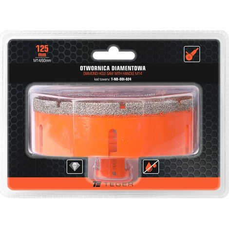 Sega a tazza diamantata con mandrino M14/125 mm (1/3)