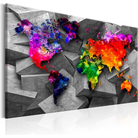 Tableau Imprimé "Cubic World" 60 x 90 cm (1/2)
