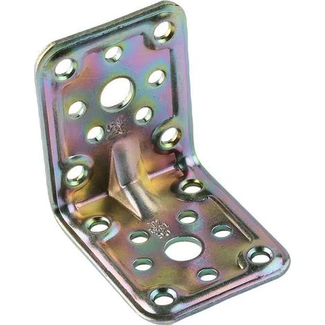 Flacher Winkelverbinder Stoker 60x60x50 mm verstärkt korrosionsbeständig