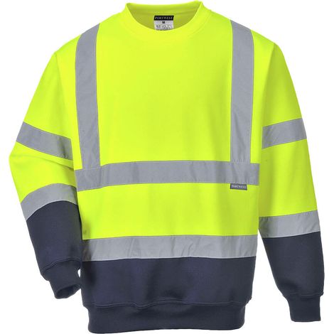 Sweat shirt Haute Visibilité Portwest Bicolore HiVis Jaune / Marine 3XL (1/2)