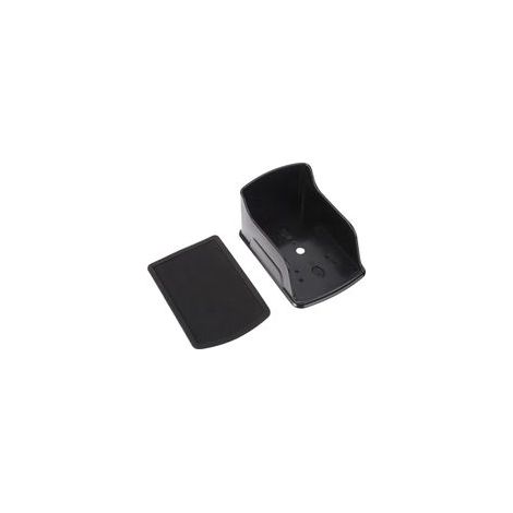 Aougo – Copertura impermeabile per pulsante del campanello wireless – Resistente alle intemperie – Plastica ABS nera – Installazione semplice grazie ai fori preforati (1/5)