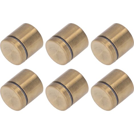 12 Sets Werbenägel aus Edelstahl, Wandabstandshalter, Glasbefestigungsmaterial 25x25mm (1/5)
