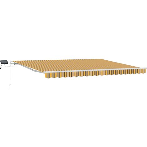 Maison Exclusive - Tenda Retrattile Multicolore 450 × 300 cm Tessuto e acciaio