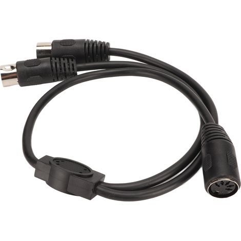 Câble Y DIN 5 broches femelle vers 2 mâles, 5 conducteurs, pour studios, splitter audio flexible (1/5)