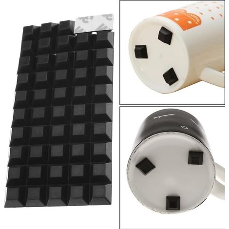 40 pcs Auto adhésif en Caoutchouc Pieds Bumper Porte Meubles Buffer Pad antidérapant Noir (1/5)