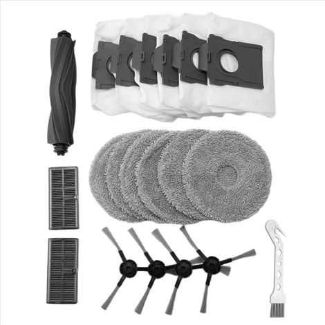 Pièces Détachées Pour Aspirateur Robot Brosse Latérale Filtre HEPA Chiffon Nettoyage Sacs À Poussière (1/4)