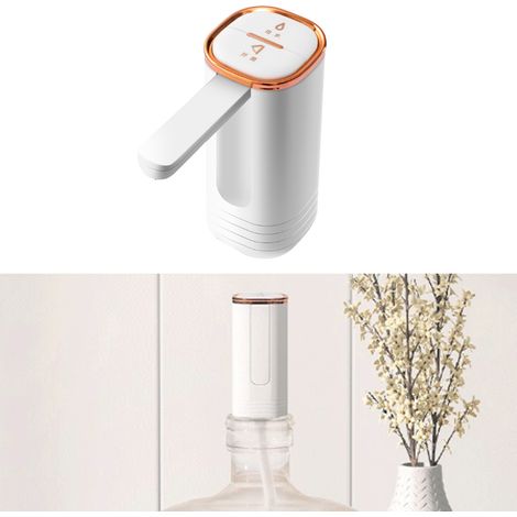 Distributeur d'eau automatique, pompe à eau électrique portable, blanc (1/5)