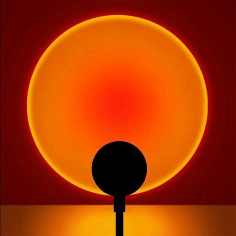 5X LED USB Coucher de Soleil Lampe Veilleuse Projecteur FêTe D'Anniversaire DéCoration Portable LumièRe D'Ambiance pour Chambre à (1/4)
