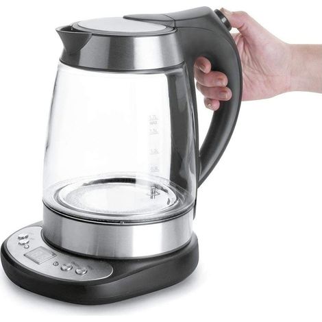 Lacor - 69292 - Hervidor Agua eléctrico de Cristal 1.7 Litros 2200w Inox. (1/4)