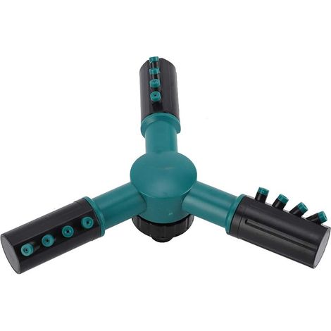 360-Grad drehbarer Sprinkler, Gartenbewässerung, einstellbare Sprühstärke, in Dunkelgrün.